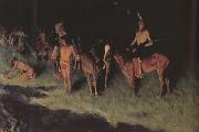 Frederic Remington The Grass Fire (mk43) France oil painting artist